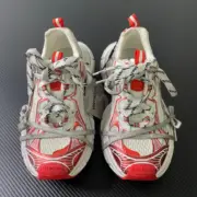 【預售】巴黎 BLC 3XL 時尚復古作舊 增高 老爹鞋 休閒鞋 XXXL 白紅：圖片 14