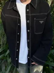 【預售】【過驗】【雙11福利】PRA 24SS 原廠KF三角標 撞色 白線 口袋 襯衫夾克外套：圖片 6