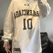 【預售】巴黎 BLC 25FW Basketball Series 籃球系列 單環刺繡 球衣長袖T恤薄長袖：圖片 9