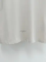 巴黎 BLC 24SS 秀款 膠帶 繃帶logo 水洗做舊 破壞 短袖T恤 石灰白：圖片 7