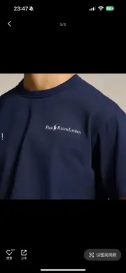 【現貨】【福利回饋免運】Ra1ph Lauren Polo 小馬字母logo 簡約素色 短袖T恤 海軍藍/米白：圖片 6