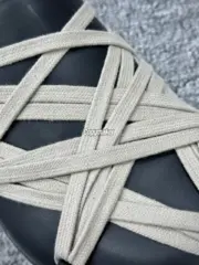 【預售】Rick Owens RO Megalace 主線 交叉綁帶 頭層牛皮包頭鞋穆勒鞋懶人鞋休閒鞋拖鞋半拖：圖片 9