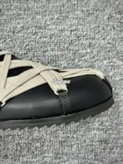 【預售】Rick Owens RO Megalace 主線 交叉綁帶 頭層牛皮包頭鞋穆勒鞋懶人鞋休閒鞋拖鞋半拖：圖片 10