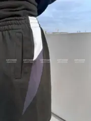 巴黎 BLC 23SS Sporty 3B拼色刺繡 重磅 拼接 運動短褲 休閒褲：圖片 5