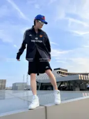 巴黎 BLC 23SS Sporty 3B拼色刺繡 重磅 拼接 運動短褲 休閒褲：圖片 6