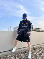 巴黎 BLC 23SS Sporty 3B拼色刺繡 重磅 拼接 運動短褲 休閒褲：圖片 9