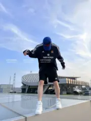 巴黎 BLC 23SS Sporty 3B拼色刺繡 重磅 拼接 運動短褲 休閒褲：圖片 10