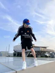 巴黎 BLC 23SS Sporty 3B拼色刺繡 重磅 拼接 運動短褲 休閒褲：圖片 11