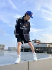 巴黎 BLC 23SS Sporty 3B拼色刺繡 重磅 拼接 運動短褲 休閒褲：圖片 13