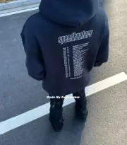 巴黎 BLC 18FW SpeedHunters 樂隊 開裂印花 帽T 連帽衛衣：圖片 9