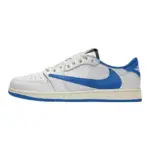 【預售】Travis Scott x Fragment Design x Air Jordan 1 三方聯名 白藍 10.0 閃電 倒鉤 AJ1