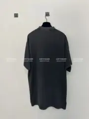 巴黎 BLC 22FW XXXL 水洗 蠟染 褪色 刺繡 短袖T恤 3XL：圖片 8