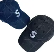 SUP 22SS Kevlar'™ Denim S Logo 6-Panel 棒球帽老帽帽子：圖片 4