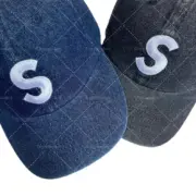 SUP 22SS Kevlar'™ Denim S Logo 6-Panel 棒球帽老帽帽子：圖片 5