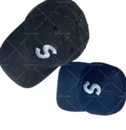SUP 22SS Kevlar'™ Denim S Logo 6-Panel 棒球帽老帽帽子：圖片 6