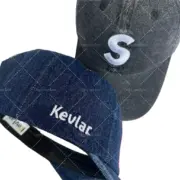 SUP 22SS Kevlar'™ Denim S Logo 6-Panel 棒球帽老帽帽子：圖片 8