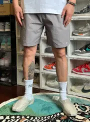 【現貨】JJJJound 24SS Camper Short 素色簡約字母logo 尼龍透氣短褲五分褲休閒短褲：圖片 10