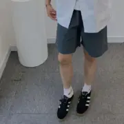 【現貨】JJJJound 24SS Camper Short 素色簡約字母logo 尼龍透氣短褲五分褲休閒短褲：圖片 11