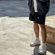 【現貨】JJJJound 24SS Camper Short 素色簡約字母logo 尼龍透氣短褲五分褲休閒短褲：圖片 13