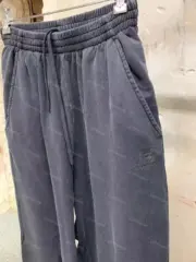 【現貨】巴黎 BLC 23FW Sporty B Baggy Sweatpants 雙鉤刺繡水洗 棉褲休閒褲長褲 水洗黑灰：圖片 8