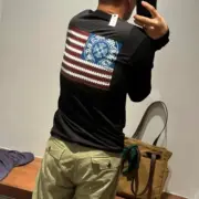 【現貨】Chrome Hearts 25SS 馬蹄 後背國旗印花 長袖T恤 CH 克羅心 黑色：圖片 2