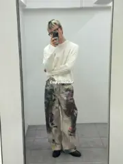 【預售】Acne Studios 25SS dirty 做舊塗鴉噴墨仿舊3D印花 牛仔褲工裝褲 1981M：圖片 5