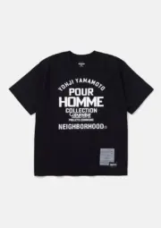 【預售】Yohji Yamamoto x NEIGHBORHOOD Pour Homme 24AW 聯名花卉字母 短袖T恤 山本耀司：圖片 8