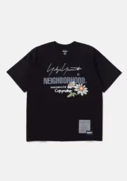 【預售】Yohji Yamamoto x NEIGHBORHOOD Pour Homme 24AW 聯名花卉字母 短袖T恤 山本耀司：圖片 9