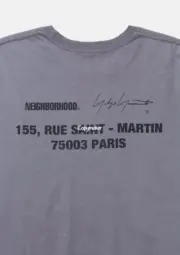 【預售】Yohji Yamamoto x NEIGHBORHOOD Pour Homme 24AW 聯名花卉字母 短袖T恤 山本耀司：圖片 17