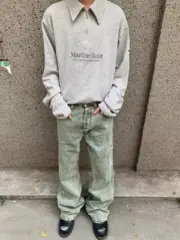 【現貨】Acne Studios 24SS 經典直筒微喇叭版型 水洗做舊竹節紋 2021M 直筒牛仔褲長褲工裝褲：圖片 4