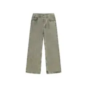 【現貨】Acne Studios 24SS 經典直筒微喇叭版型 水洗做舊竹節紋 2021M 直筒牛仔褲長褲工裝褲