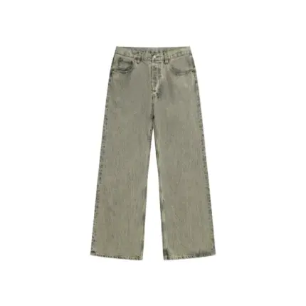 【現貨】Acne Studios 24SS 經典直筒微喇叭版型 水洗做舊竹節紋 2021M 直筒牛仔褲長褲工裝褲