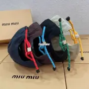 【現貨】M1U M1U 25FW 繆繆 刺繡logo 撞色抽繩 鴨舌帽棒球帽老帽帽子 四色：圖片 3