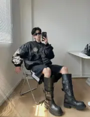 【預售】【2026新年福利】巴黎 BLC 25FW 刺繡徽章 Bomber Jacket Ma-1 飛行外套棉服夾克：圖片 3