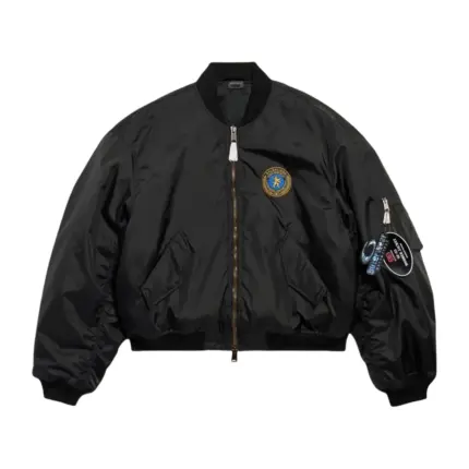 【預售】【2026新年福利】巴黎 BLC 25FW 刺繡徽章 Bomber Jacket Ma-1 飛行外套棉服夾克