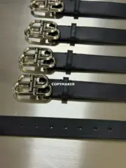 【現貨】【過驗】巴黎 BLC 24SS 經典鎖扣雙B字母logo 頭層牛皮 作舊 皮帶腰帶 115cm：圖片 8