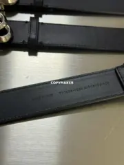 【現貨】【過驗】巴黎 BLC 24SS 經典鎖扣雙B字母logo 頭層牛皮 作舊 皮帶腰帶 115cm：圖片 11