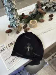 【現貨】Chrome Hearts 22FW 鍍銀十字架 CH 克羅心 羊毛混紡 毛帽 冷帽 帽子：圖片 4