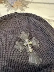 【現貨】Chrome Hearts 22FW 鍍銀十字架 CH 克羅心 羊毛混紡 毛帽 冷帽 帽子：圖片 7