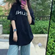 CELIN 24SS 經典 字母LOGO印花 簡約素色 短袖T恤：圖片 12