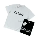 CELIN 24SS 經典 字母LOGO印花 簡約素色 短袖T恤：圖片 16