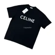 CELIN 24SS 經典 字母LOGO印花 簡約素色 短袖T恤：圖片 18