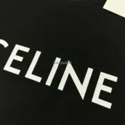 CELIN 24SS 經典 字母LOGO印花 簡約素色 短袖T恤：圖片 22