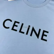 CELIN 24SS 經典 字母LOGO印花 簡約素色 短袖T恤：圖片 25