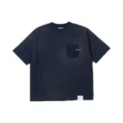 【預售】NEIGHBORHOOD 25SS 重磅洗水做舊蠟染破壞口袋 短袖T恤 NBHD：圖片 5