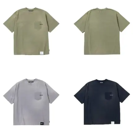 【預售】NEIGHBORHOOD 25SS 重磅洗水做舊蠟染破壞口袋 短袖T恤 NBHD