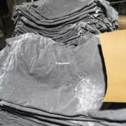 【預售】巴黎 BLC 23SS 胸口刺繡 背後大logo 重工破壞潑墨水洗 短袖T恤 水洗灰：圖片 11