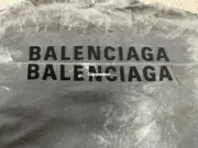 【預售】巴黎 BLC 23SS 胸口刺繡 背後大logo 重工破壞潑墨水洗 短袖T恤 水洗灰：圖片 18