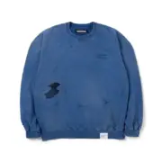 NEIGHBORHOOD 24AE SAVAGE 蠟染水洗做舊破壞 大學T圓領衛衣長袖 nbhd：圖片 7