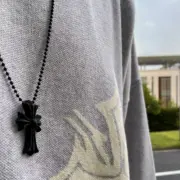 【現貨】Chrome Hearts 十字架 樹脂 經典款 項鍊吊墜 CH克羅心 空哈：圖片 3